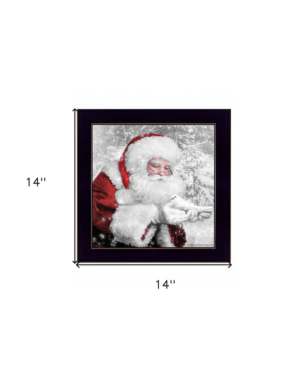 Santas Little Friends 1 Black Framed Print Wall Art - Homeroots - Flyclothing LLC