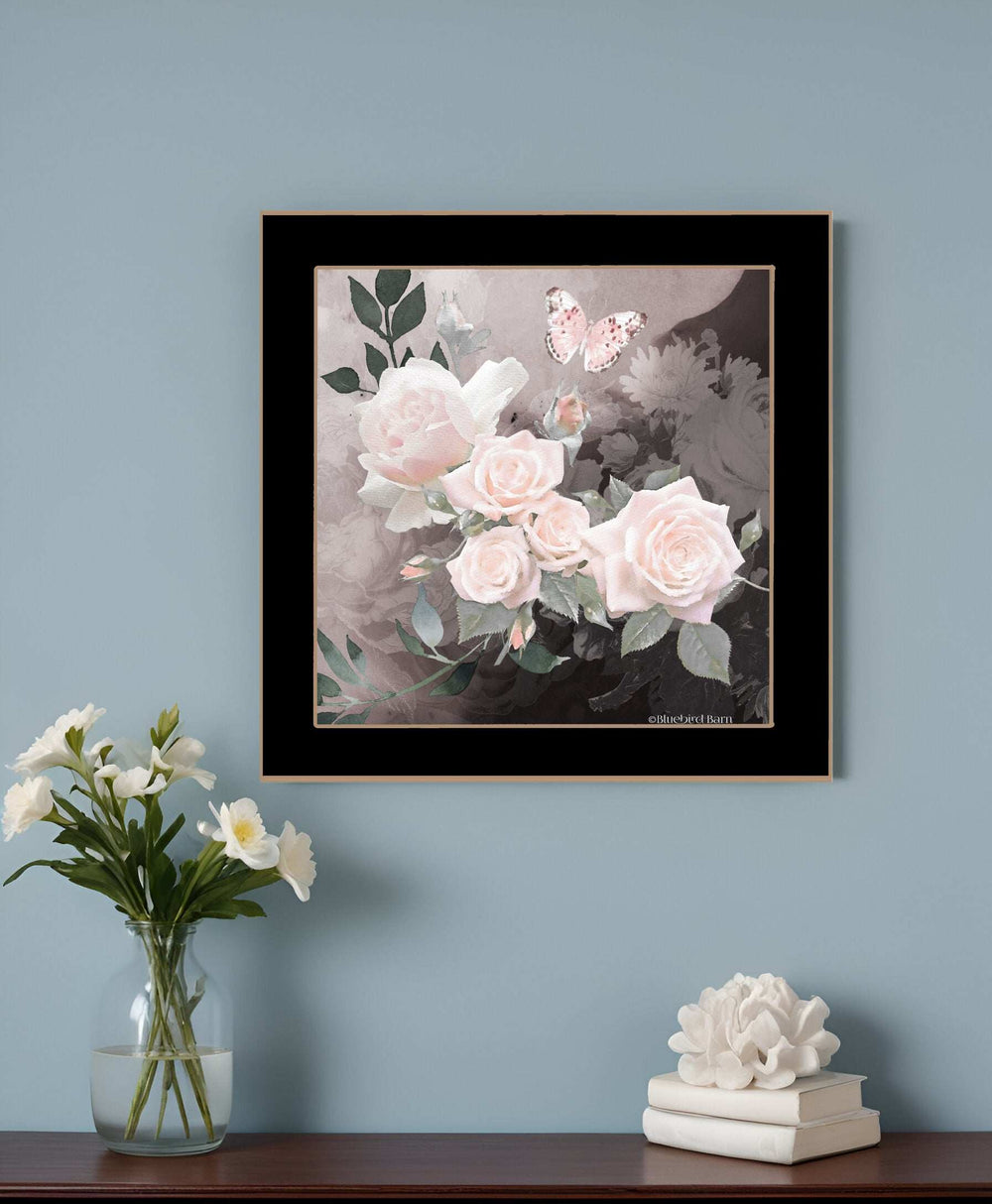 Noir Roses 1 Black Framed Print Wall Art - Homeroots - Flyclothing LLC