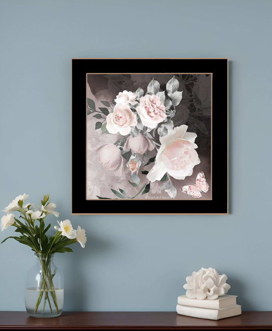 Noir Roses IV 1 Black Framed Print Wall Art - Homeroots - Flyclothing LLC
