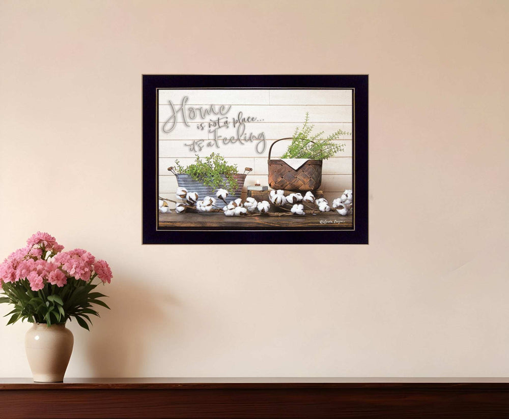 Home is not a Place 1 Black Framed Print Wall Art - Homeroots - Flyclothing LLC