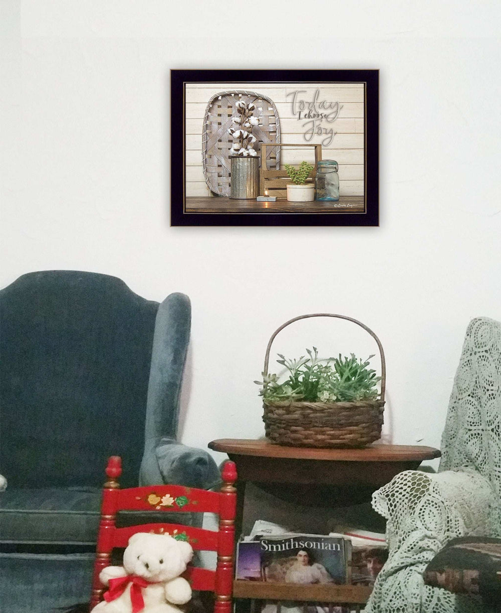 Today I Choose Joy 1 Black Framed Print Wall Art - Homeroots - Flyclothing LLC