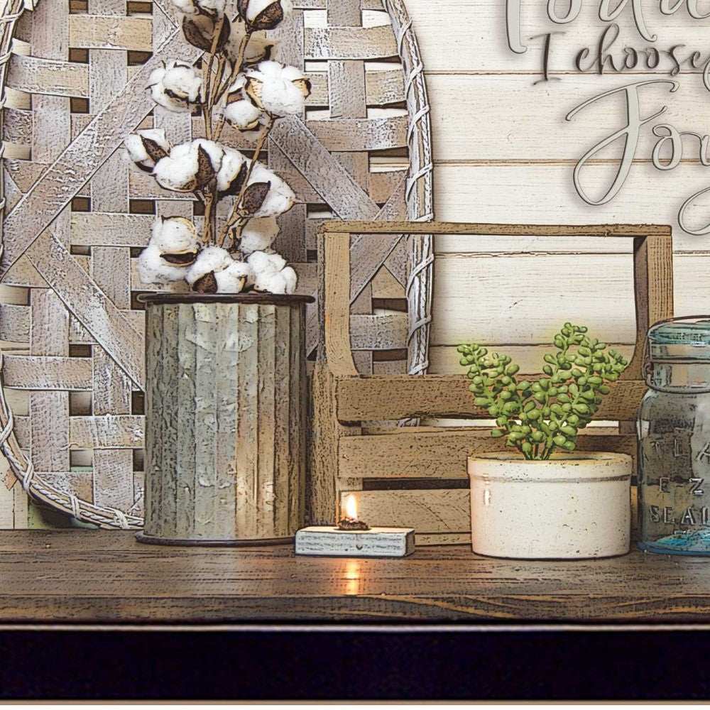 Today I Choose Joy 1 Black Framed Print Wall Art - Homeroots - Flyclothing LLC