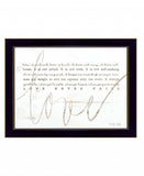 Love Never Fails 1 Black Framed Print Wall Art - Homeroots - Flyclothing LLC