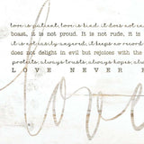 Love Never Fails 1 Black Framed Print Wall Art - Homeroots - Flyclothing LLC