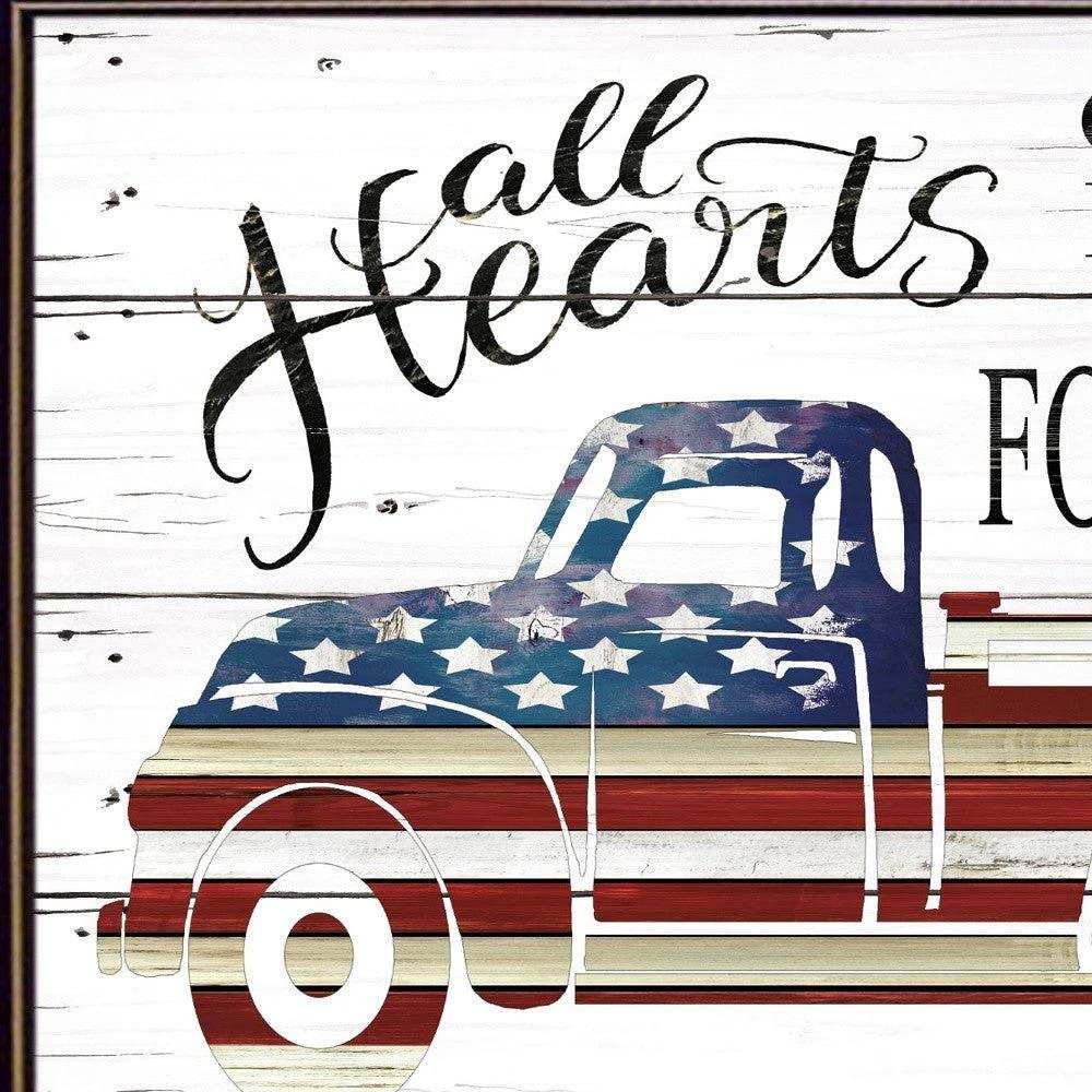All Hearts Come Home for Love Truck 1 Black Framed Print Wall Art - Homeroots - Flyclothing LLC