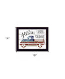All Hearts Come Home for Love Truck 1 Black Framed Print Wall Art - Homeroots - Flyclothing LLC