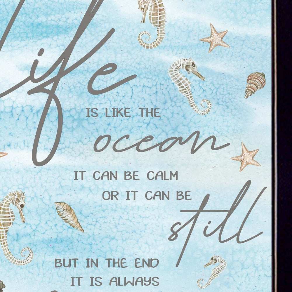 Life is Like 1 Black Framed Print Wall Art - Homeroots - Flyclothing LLC