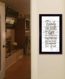 Family 3 Black Framed Print Wall Art - Homeroots - Flyclothing LLC