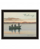 Fishing 1 Black Framed Print Wall Art - Homeroots - Flyclothing LLC