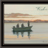 Fishing 1 Black Framed Print Wall Art - Homeroots - Flyclothing LLC