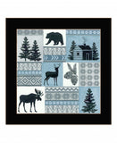 Cabin in the Woods 1 Black Framed Print Wall Art - Homeroots - Flyclothing LLC