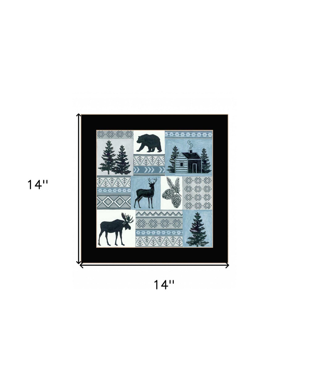 Cabin in the Woods 1 Black Framed Print Wall Art - Homeroots - Flyclothing LLC