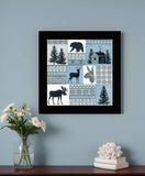 Cabin in the Woods 1 Black Framed Print Wall Art - Homeroots - Flyclothing LLC