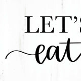 Lets Eat 1 Black Framed Print Kitchen Wall Art - Homeroots - Flyclothing LLC