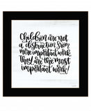 The Most Important Work 1 Black Framed Print Wall Art - Homeroots - Flyclothing LLC
