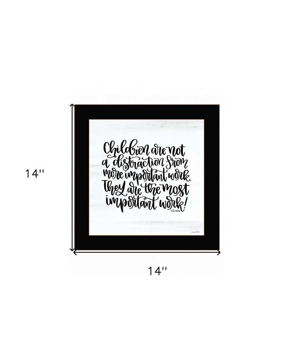 The Most Important Work 1 Black Framed Print Wall Art - Homeroots - Flyclothing LLC