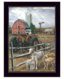 The Old Tractor 1 Black Framed Print Wall Art - Homeroots - Flyclothing LLC