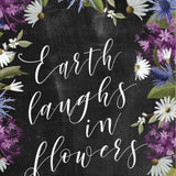 Earth Laughs in Flowers 2 White Framed Print Wall Art - Homeroots - Flyclothing LLC