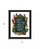 Grateful Heart 1 Black Framed Print Wall Art - Homeroots - Flyclothing LLC