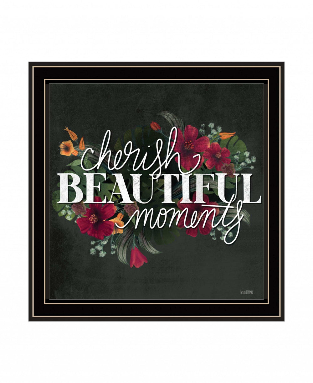 Cherish the Moments 1 Black Framed Print Wall Art - Homeroots - Flyclothing LLC