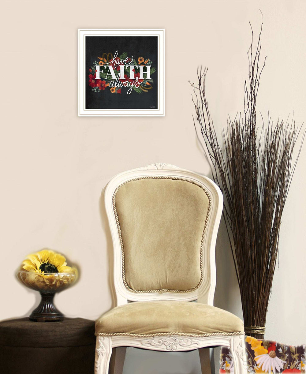 Have Faith 1 White Framed Print Wall Art - Homeroots - Flyclothing LLC