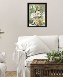 Walk Humbly Floral 1 Black Framed Print Wall Art - Homeroots - Flyclothing LLC