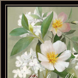 Walk Humbly Floral 1 Black Framed Print Wall Art - Homeroots - Flyclothing LLC