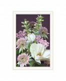Wild For Plum Bouquet 1 White Framed Print Wall Art - Homeroots - Flyclothing LLC