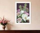 Wild For Plum Bouquet 1 White Framed Print Wall Art - Homeroots - Flyclothing LLC