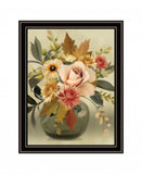 Autumn Bouquet 1 Black Framed Print Wall Art - Homeroots - Flyclothing LLC