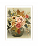 Autumn Bouquet 2 White Framed Print Wall Art - Homeroots - Flyclothing LLC