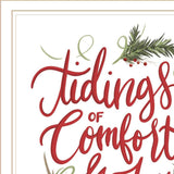 Tidings of Comfort and Joy 1 White Framed Print Wall Art - Homeroots - Flyclothing LLC