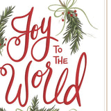 Joy to the World 1 White Framed Print Wall Art - Homeroots - Flyclothing LLC