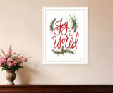 Joy to the World 1 White Framed Print Wall Art - Homeroots - Flyclothing LLC