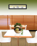 Stack of Tea CupsYellow Black Framed Print Kitchen Wall Art - Homeroots - Flyclothing LLC