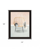 Happy Cat 1 Black Framed Print Wall Art - Homeroots - Flyclothing LLC