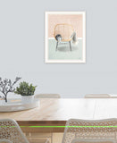 Happy Cat 2 White Framed Print Wall Art - Homeroots - Flyclothing LLC