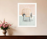 Happy Cat 2 White Framed Print Wall Art - Homeroots - Flyclothing LLC