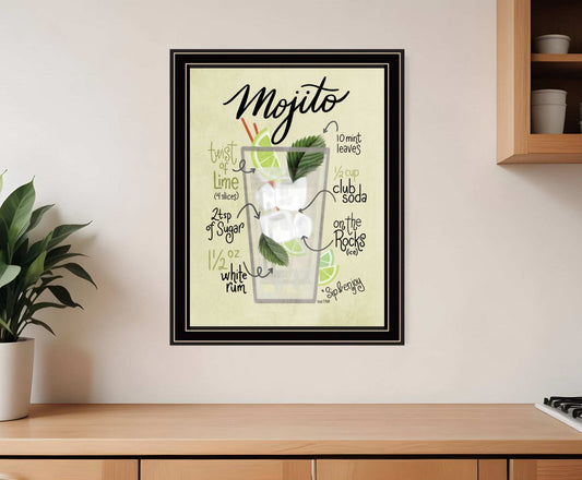 Mojito 1 Black Framed Print Wall Art - Homeroots - Flyclothing LLC