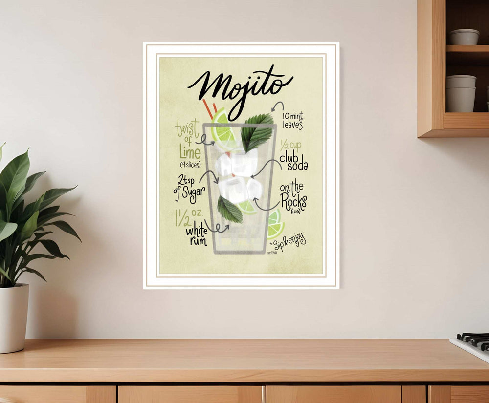 Mojito 2 White Framed Print Wall Art - Homeroots - Flyclothing LLC