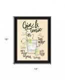 Gin and Tonic 1 Black Framed Print Wall Art - Homeroots - Flyclothing LLC