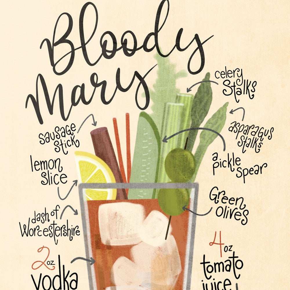 Bloody Mary 1 Black Framed Print Wall Art - Homeroots - Flyclothing LLC