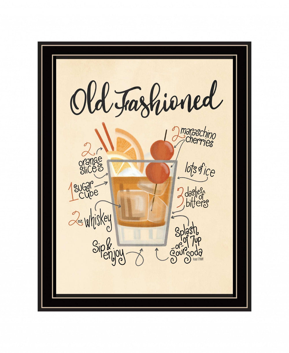 Old Fashioned 1 Black Framed Print Wall Art - Homeroots - Flyclothing LLC