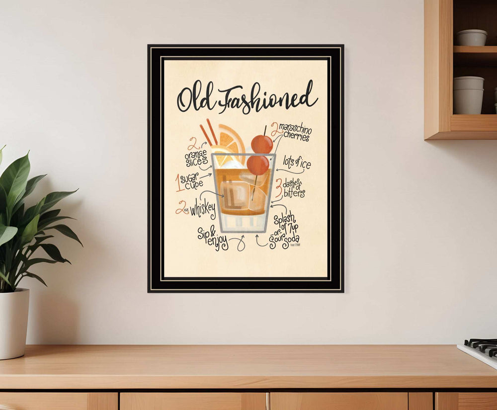 Old Fashioned 1 Black Framed Print Wall Art - Homeroots - Flyclothing LLC