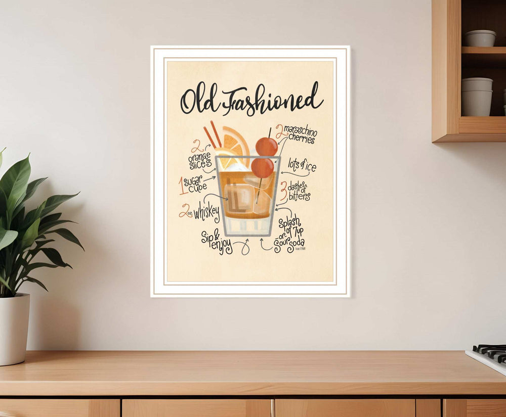 Old Fashioned 2 White Framed Print Wall Art - Homeroots - Flyclothing LLC