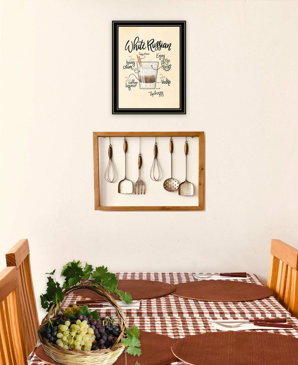 White Russian 1 Black Framed Print Wall Art - Homeroots - Flyclothing LLC