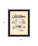 White Russian 1 Black Framed Print Wall Art - Homeroots - Flyclothing LLC