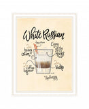 White Russian 2 White Framed Print Wall Art - Homeroots - Flyclothing LLC