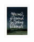 Go Forwards not Backwards 1 White Framed Print Wall Art - Homeroots - Flyclothing LLC