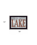 Life is Better at the Lake 3 Black Framed Print Wall Art - Homeroots - Flyclothing LLC